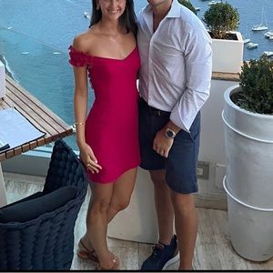 Abercrombie off the shoulder linen mini dress - XS